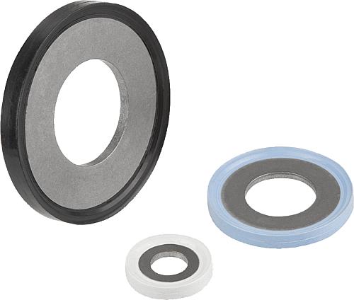 Dicht- und Unterlegscheibe Hygienic Usit®, D=10,1, Edelstahl 1.4404, Komp: 70 EPDM 253815 Komp: weiss EHEDG - K1491.102 - gibt’s bei HUG Technik ✓