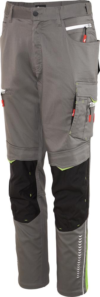 FORTIS Herren-Bundhose Flex grau-schwarz-lime Gr. 25
