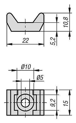 Kabelbinderblock Polyamid, schwarz, Typ I und Typ B - K1278.01 - gibt’s bei ☆ HUG Technik ✓