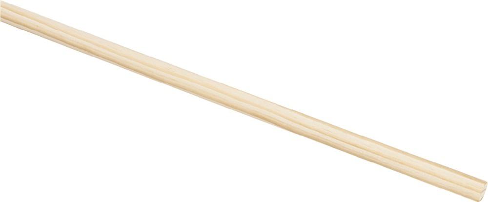 Holzbesenstiel, Durchmesser 23,5 mm, Länge 140 cm - direkt bei HUG Technik ✓