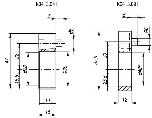 Zwischenplatte Kunststoff - K0413.041 - direkt bei HUG Technik ✓