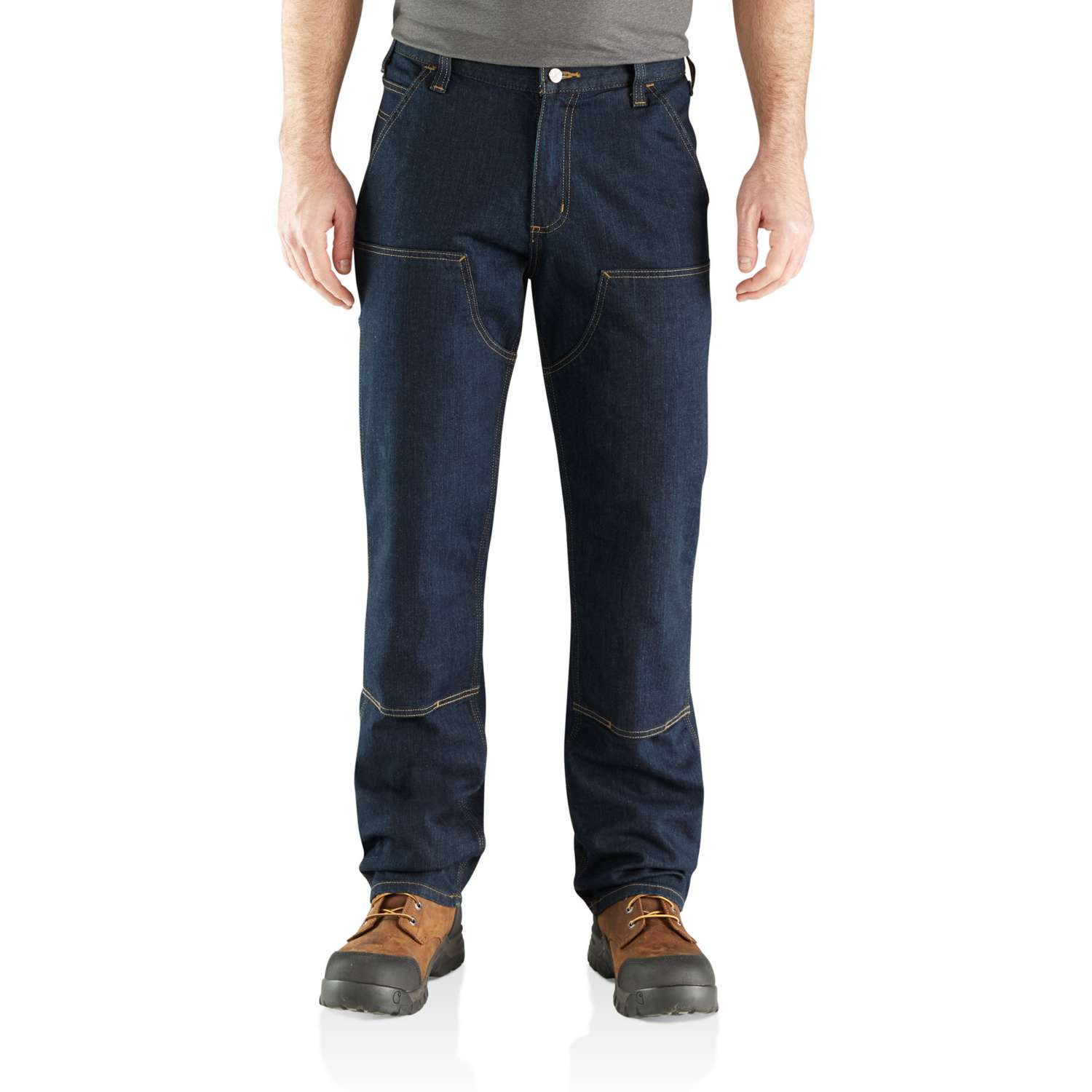 carhartt® Herren Jeans-Latzhose DOUBLE FRONT DUNGAREE JEANS - kommt direkt von HUG Technik 😊