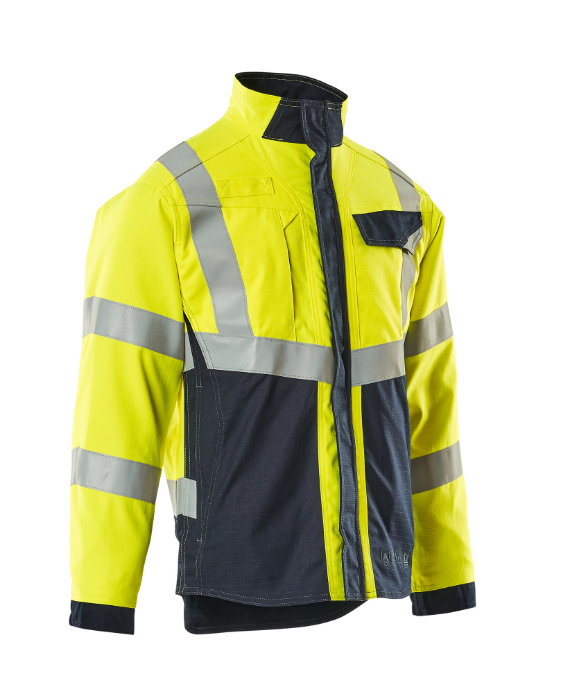 MASCOT® MULTISAFE Jacke »Biel« Gr. 2XL, hi-vis gelb/schwarzblau - bei HUG Technik ✓