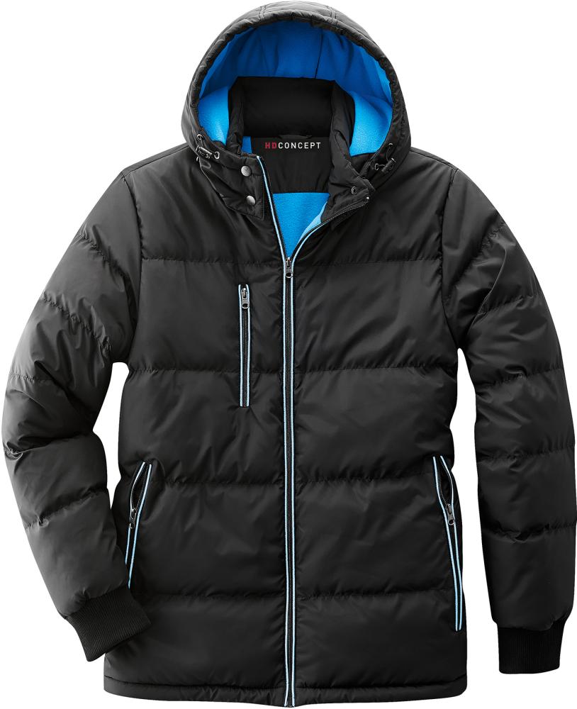 Kapuzen-Thermojacke »Brian « schwarz-türkis - bekommst Du bei HUG Technik ♡