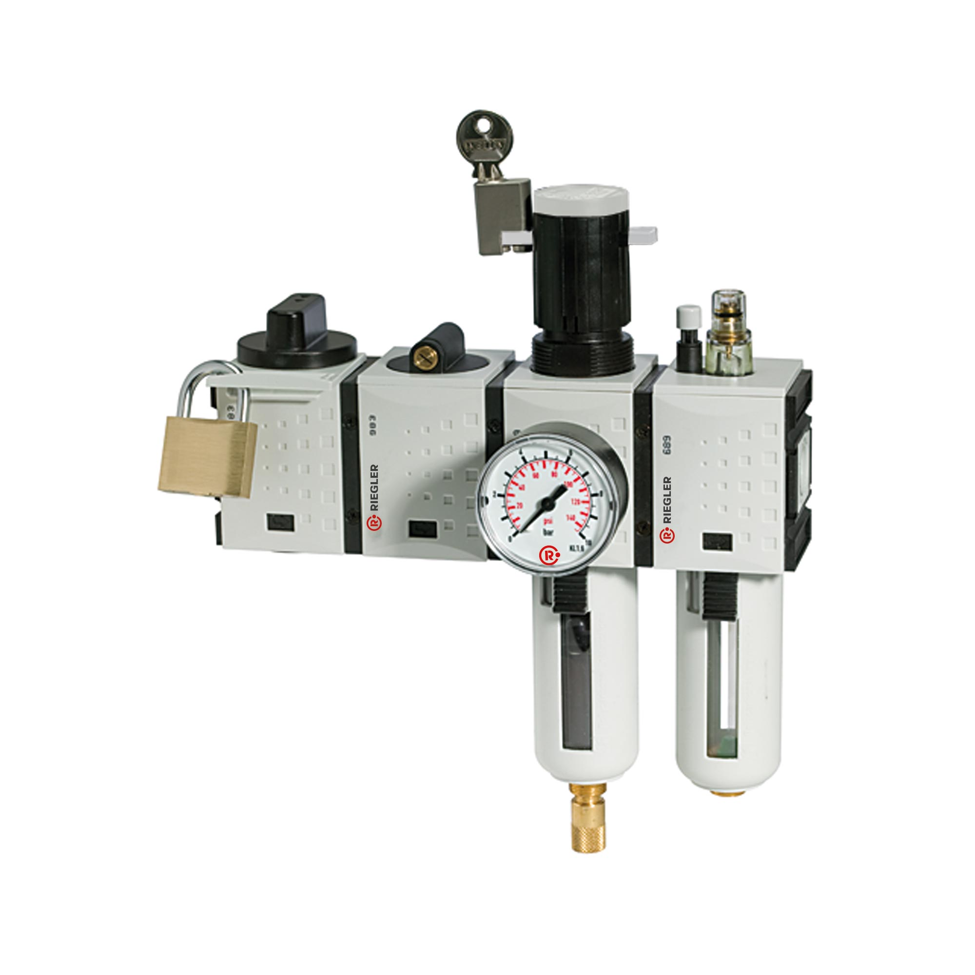 Wartungsstation SAFETY »FUTURA«, KH-AV-2-tlg.-WE, HA, BG 4, G 3/4 - bei HUG Technik ✓ ✌