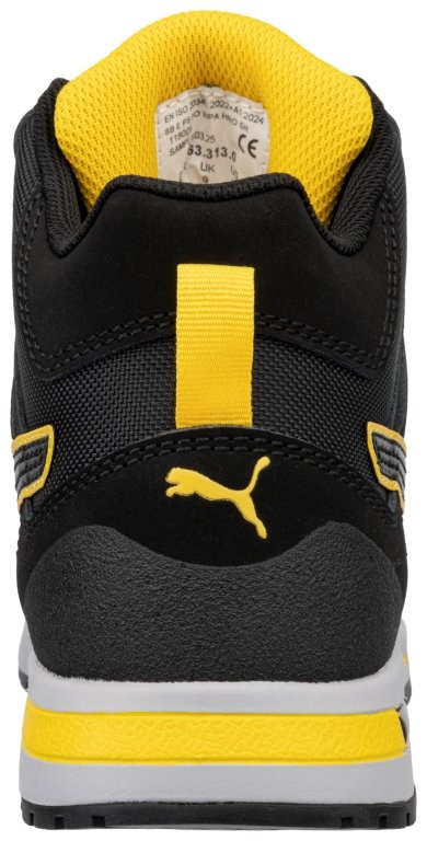 Albatros CROSSTWIST BLACK Sicherheitsstiefel hinten.