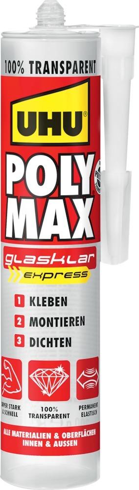 UHU® POLY MAX POWER glasklar, Kartusche 300 g, Kleben Montieren Dichten - kommt direkt von HUG Technik 😊