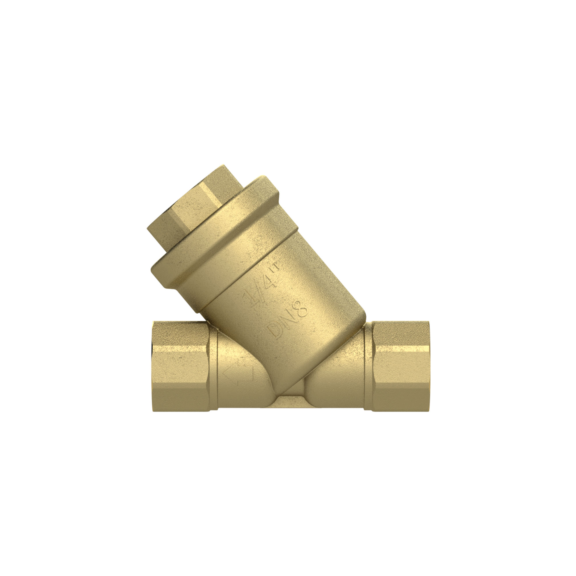 Schmutzfänger, Messing blank, G 1 1/2, DN 40, MW 0,2 mm - bei HUG Technik ✭