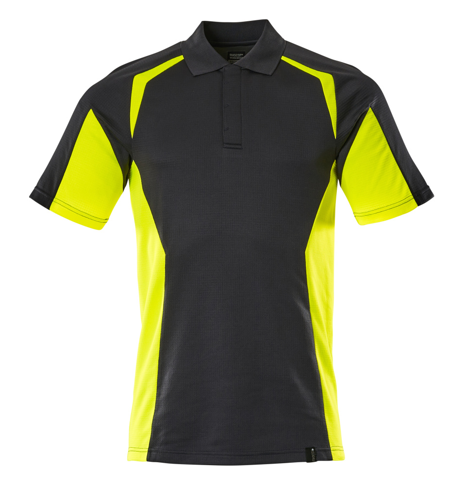 MASCOT® ACCELERATE SAFE Polo-Shirt  Gr. 2XL, schwarz/hi-vis gelb - jetzt neu bei HUG Technik ♡