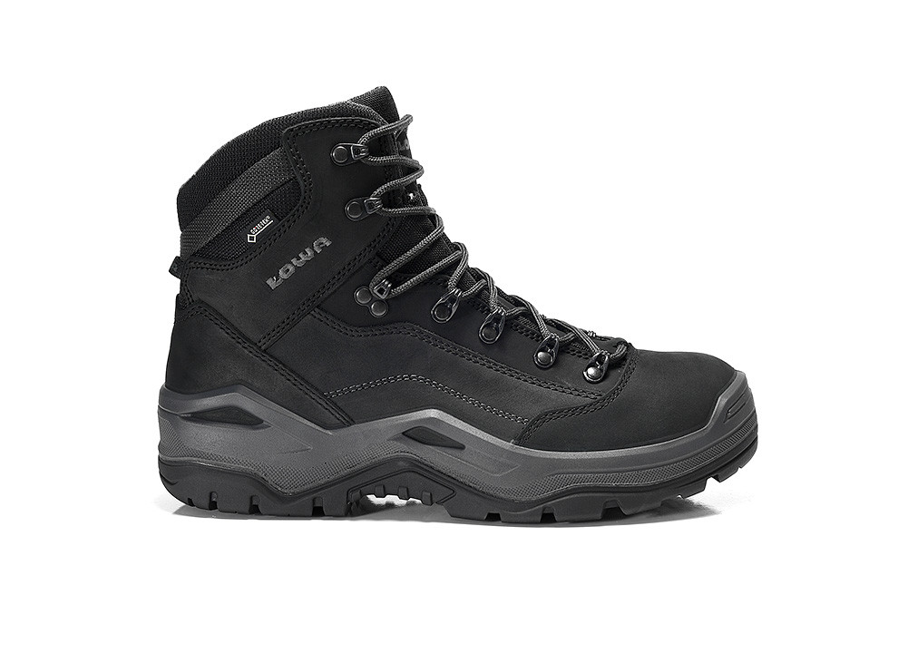 LOWA Sicherheitsstiefel RENEGADE Work GTX black Mid S3 CI, 5654 - direkt von HUG Technik ✓
