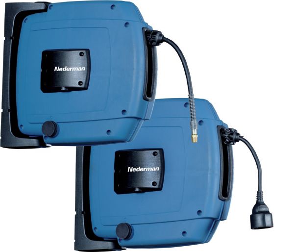 Nedermann Kabelaufroller Typ C20 3 x 1,5 mm² ausziehbare Kabellänge 12m - bei HUG Technik ☆