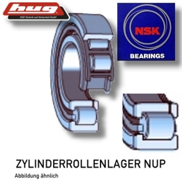 Zylinderrollenlager NUP2205-EM von NSK 25x52x18 mm - gibt’s bei HUG Technik ✓