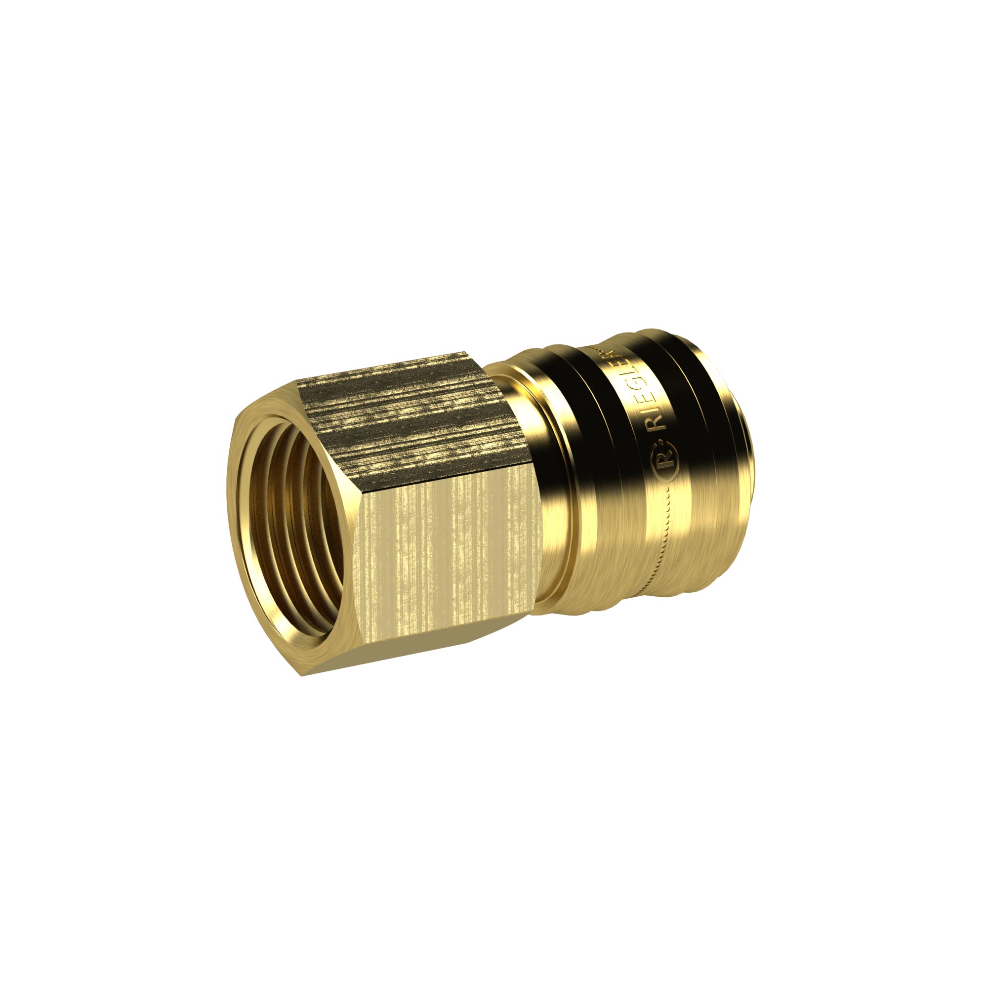 Schnellverschlusskupplung NW 7,2 »connect line«, Messing blank, G 1/2 IG - bekommst Du bei ★ HUG Technik ✓