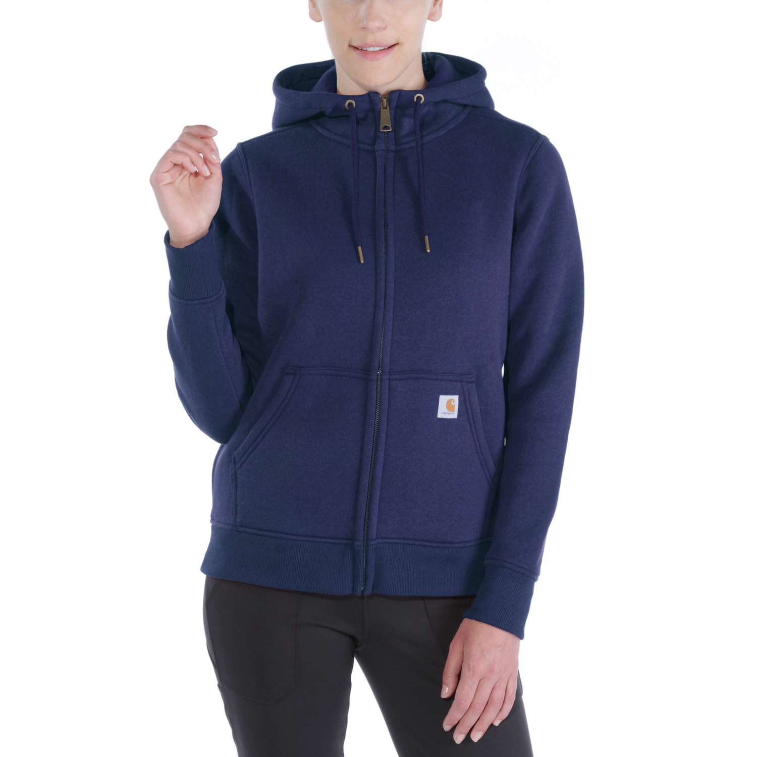 carhartt® Damen Hoodie Relaxed Fit CLARKSBURG ZIP SWEATSHIRT navy - jetzt NEU bei HUG Technik  😊