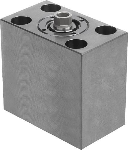 Blockzylinder hydraulisch, Form:B einfach wirkend, DK=16, Hub=8, O-Ring-Flanschanschluss Stahl - K1859.160822021