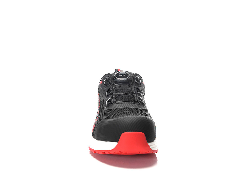 ELTEN® Sicherheitshalbschuh BATIS BOA® black-red Low ESD S1PL - vorne
