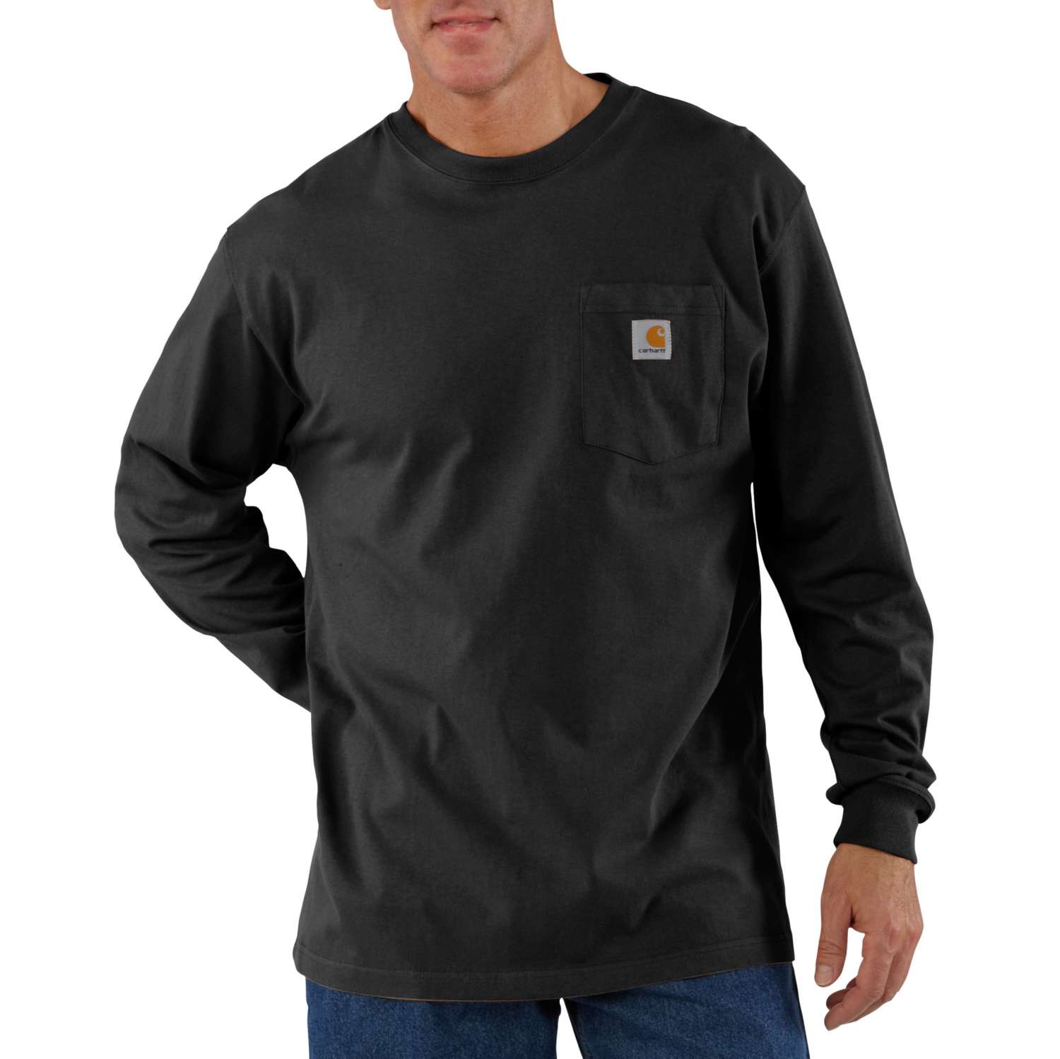 carhartt® Herren-Langarmshirt «WORDWEAR POCKET T-SHIRT L/S« black - bei HUG Technik ✓
