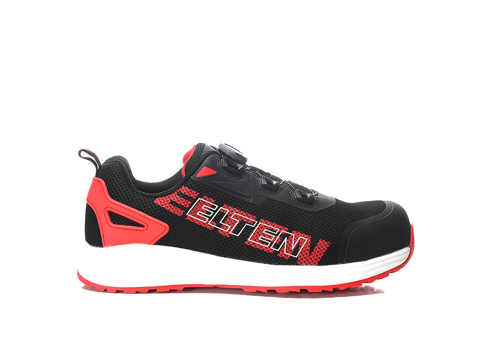 ELTEN® Sicherheitshalbschuh BATIS BOA® black-red Low ESD S1PL - rechts