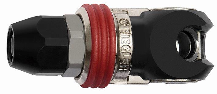 Schwenk-Sicherheitskupplung NW 7,2, EURO 7,2, Stahl, Schlauch 8x12 - bei HUG Technik ☆