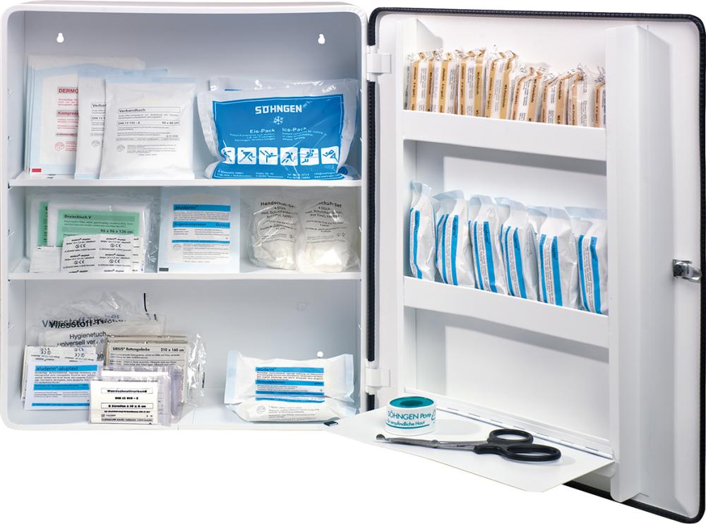 SÖHNGEN® Verbandschrank Madrid, Füllung Standard DIN 13169, weiss - bekommst Du bei ★ HUG Technik ✓