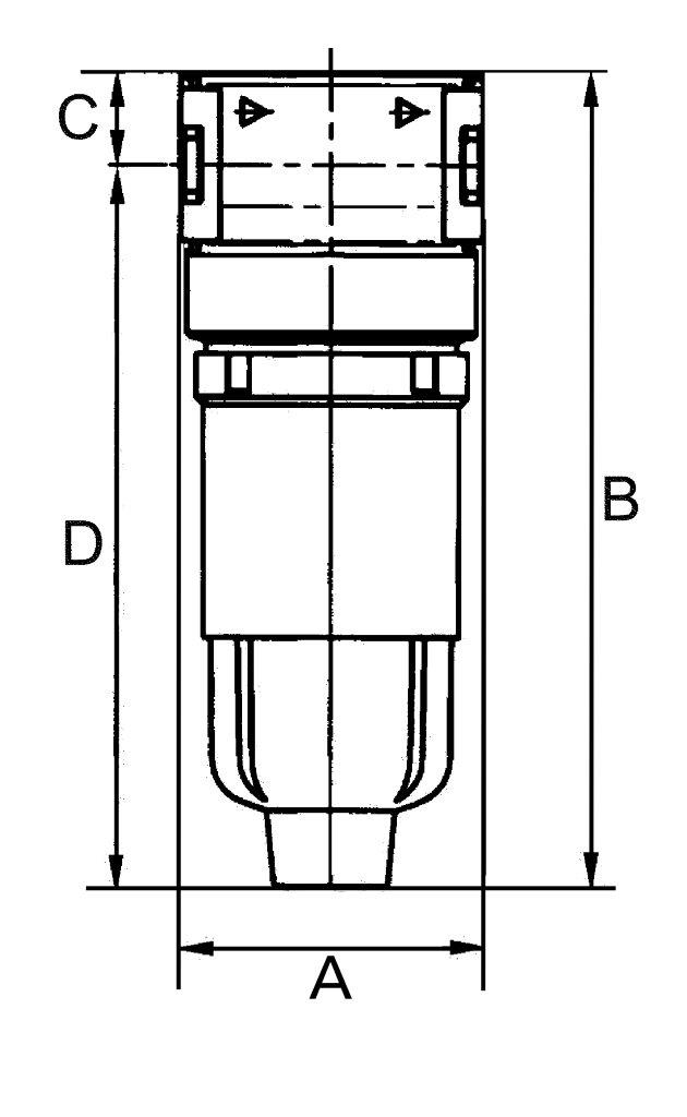 Aktivkohlefilter »multifix-mini«, mit Metallbehälter, BG 0, G 1/8 - gibt’s bei HUG Technik ✓