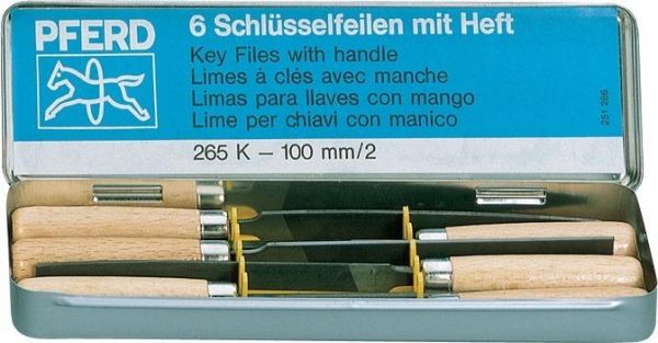 PFERD Schlüsselfeilen-Satz 265 K 6-teilig 100mm H2 - bei HUG Technik ♡