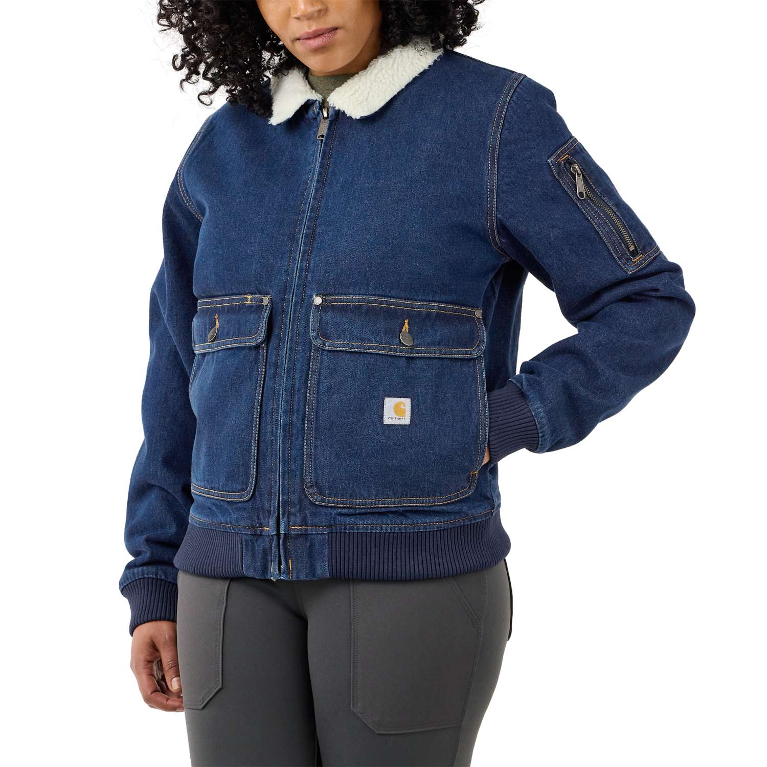 carhartt® Damen-Jacke »RELAXED FIT DENIM SHERPA LINED JACKET« - jetzt NEU  bei ✭ HUG Technik ✓