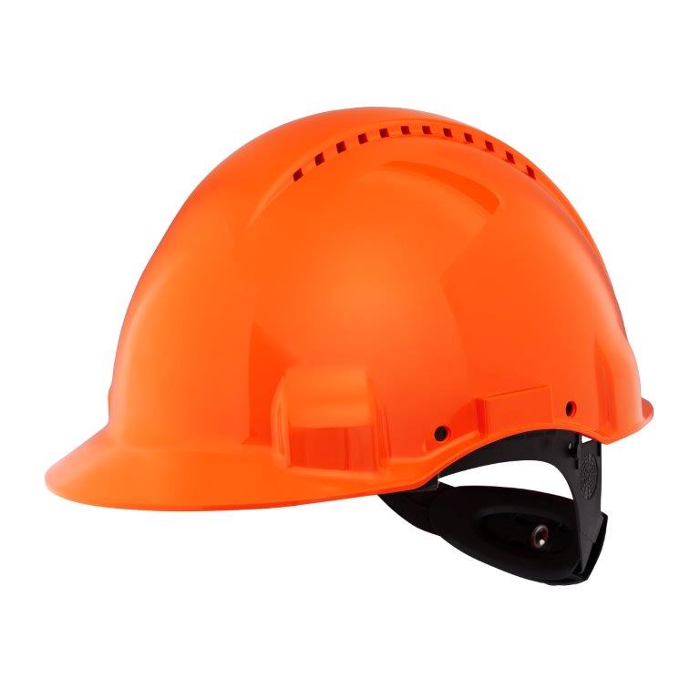 3M™ G3000 Schutzhelm Uvicator, G30NUO orange, belüftet, mit Schweissband - bei HUG Technik ✓