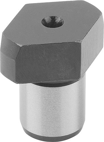 Produktbild Positionsstift freigefräst D1=10,5 Werkzeugstahl, brüniert, D2=7 - K0355.07 - gibt’s bei HUG Technik ✓