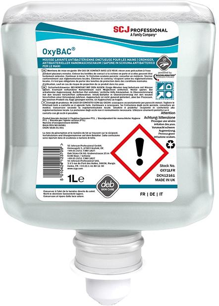 Schaumhandreiniger OxyBAC® Foam Wash, duft- u. farbstofffrei - bei HUG Technik ✭