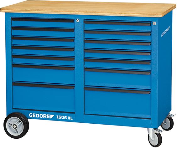 GEDORE Rollwerkbank 1250x550x985mm 14 Schübe - direkt von HUG Technik ✓