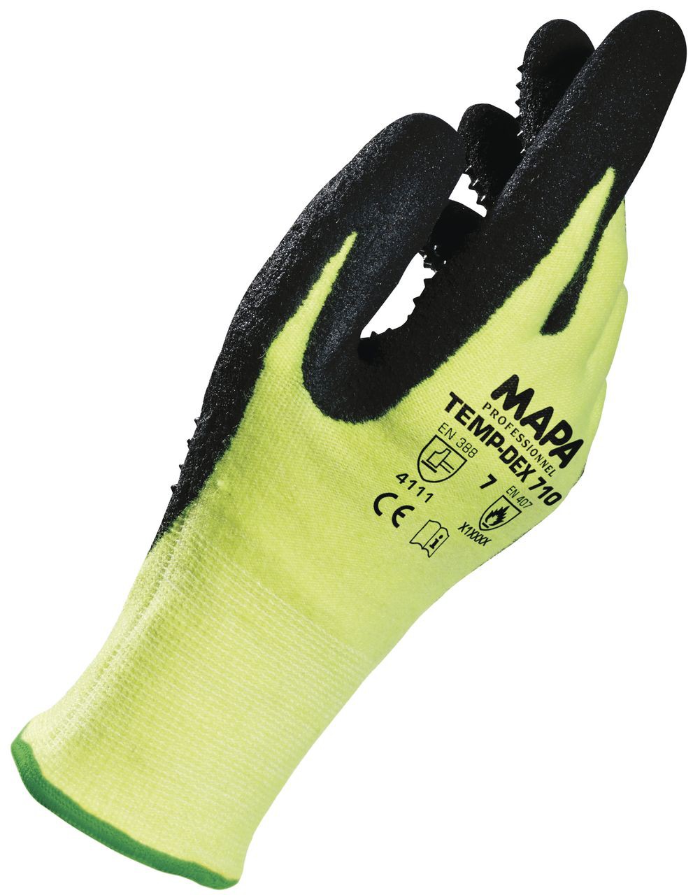 MAPA® Hitzeschutzhandschuh »Temp-Dex 710«, gelb-schwarz - bei HUG Technik ☆