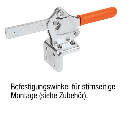 Schnellspanner horizontal Stahl, Komp: Kunststoff - K0076.0250 - bei HUG Technik ♡