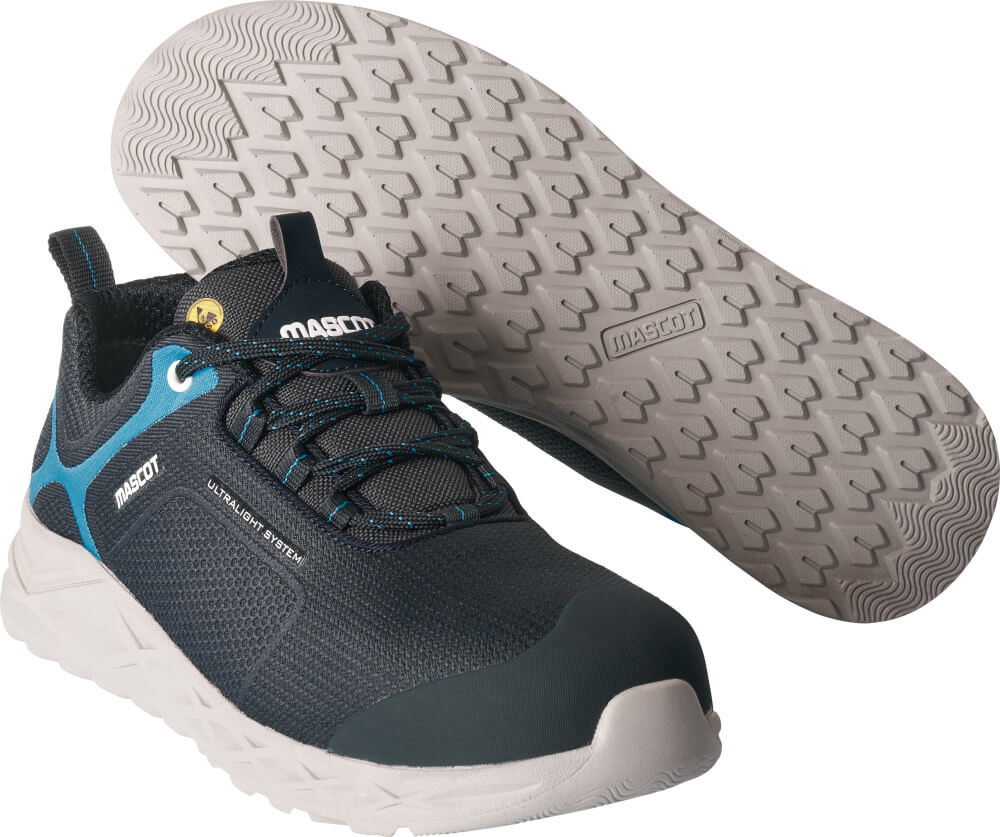 MASCOT® FOOTWEAR CARBON Sicherheitsschuhe SB-P Gr. 36, schwarzblau/azurblau - direkt von HUG Technik ✓