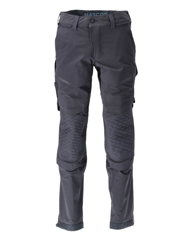MASCOT® CUSTOMIZED Hose mit Knietaschen  Gr. 76/C44, schwarzblau - direkt von HUG Technik ✓