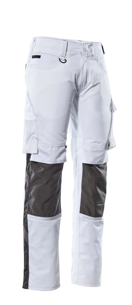 MASCOT® UNIQUE Hose mit Knietaschen »Mannheim« Gr. 76/C46, weiß/dunkelanthrazit - jetzt NEU bei HUG Technik  😊