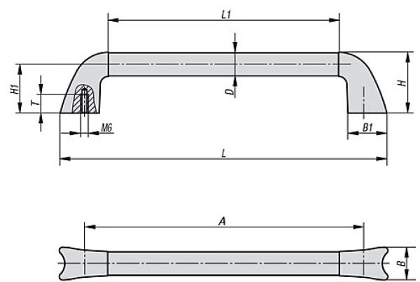 Rohrgriff Carbon, A=250, D=25 - K0781.250251 - bei HUG Technik ☆