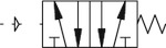 5/2-Wegeventil pneumatisch, monostabil, G 3/8, DN 13,3 - bei HUG Technik ☆