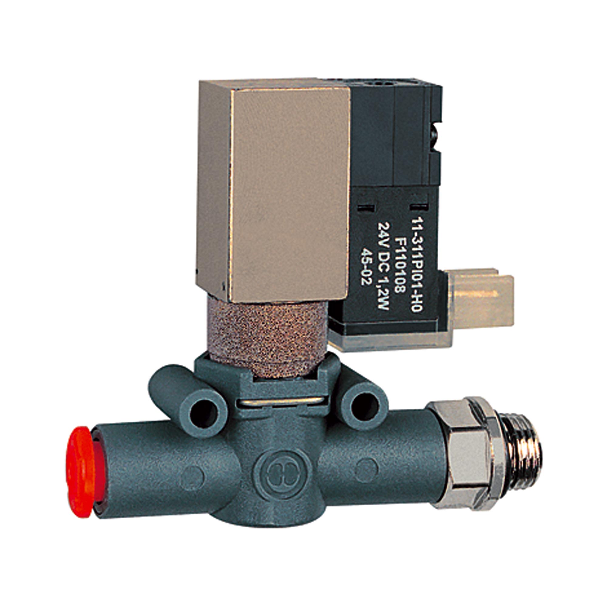 3/2-Wege-Magnetventil, schallged. Entl. Schl.-Gew. G3/8 Schl.8 NO - direkt von HUG Technik ✓