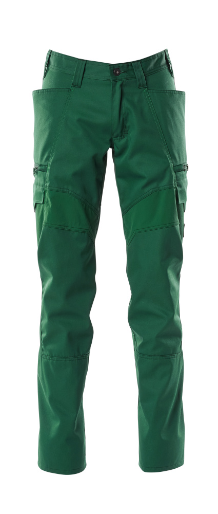 MASCOT® ACCELERATE Hose mit Schenkeltaschen  Gr. 76/C46, grün - bei HUG Technik ☆