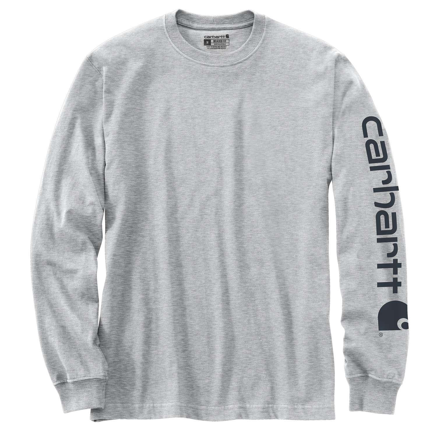 carhartt® Langarmshirt »Dearborn Relaxed LS Sleeve Logo T Shirt« in heather gray.