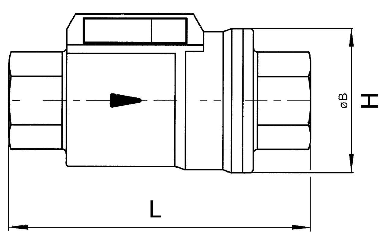 2/2-Wege-Sperrventil, Rp 1, pneumatisch, einfachwirkend, NO, FKM/Messing vernickelt - bei HUG Technik ✭