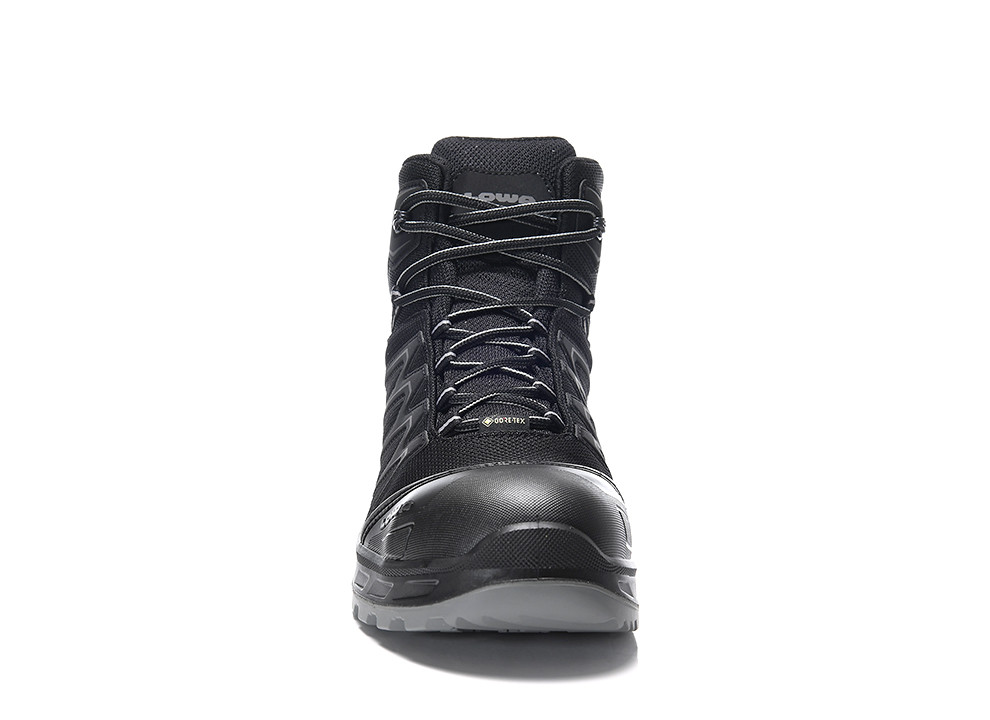 LOWA Sicherheitsstiefel LARROX Work GTX black-grey Mid S3 CI - gibt’s bei ☆ HUG Technik ✓