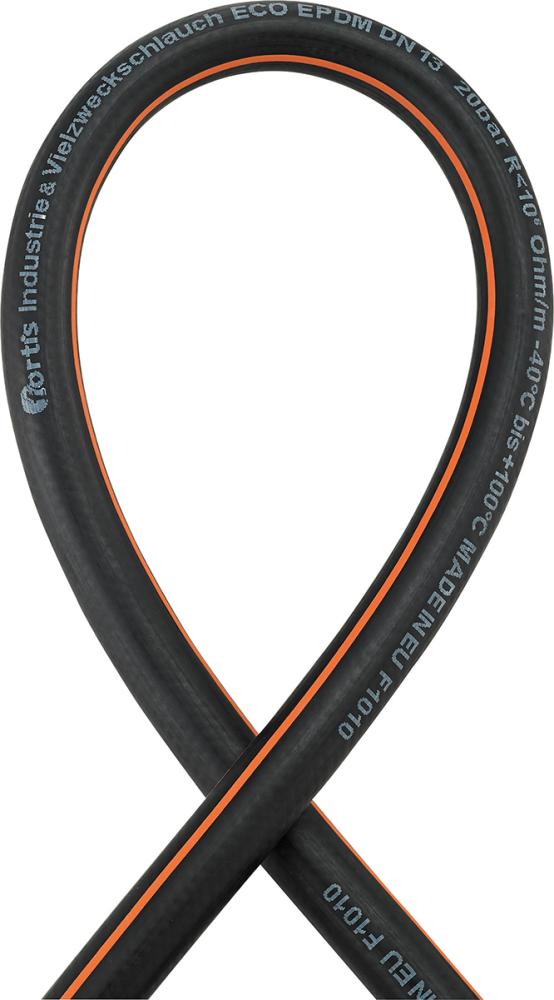 FORTIS Industrie-und Vielzweckschlauch ECO, EPDM, schwarz/orange