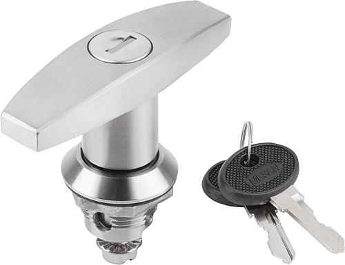 Drehriegel mit T-Griff, Edelstahl 1.4301 - K1109 - bekommst Du bei ★ HUG Technik ✓
