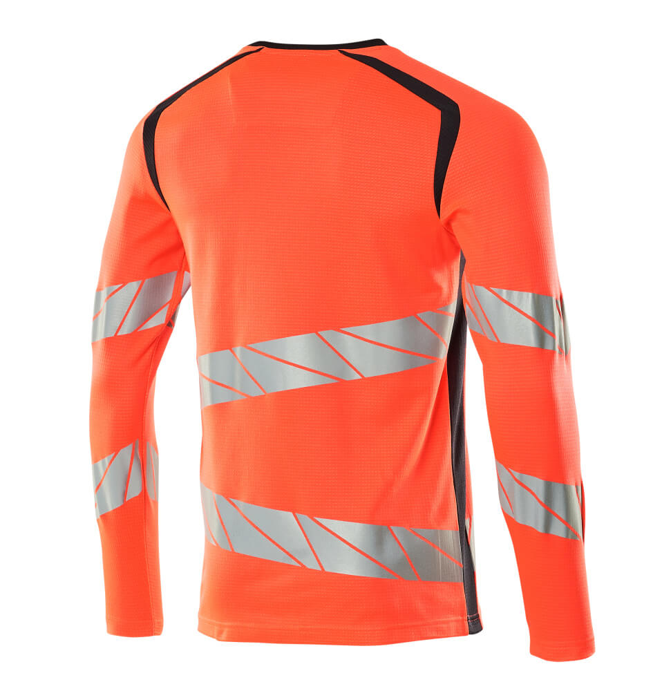 MASCOT® ACCELERATE SAFE T-Shirt, Langarm  Gr. 2XL/ONE, hi-vis rot/schwarzblau - direkt von HUG Technik ✓