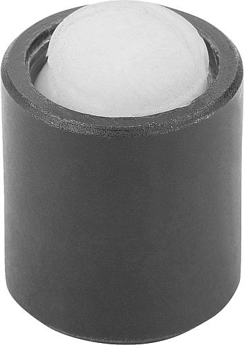 Produktbild Pendelauflage mit O-Ring M04 D1=10, Form:K Vergütungsstahl, Komp:Polyacetal - K0284.704X012 - erhältlich bei ✭ HUG Technik ✓