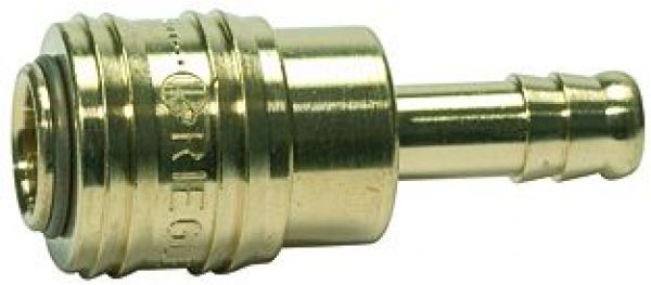 Schnellverschlusskupplung NW 7,2 »connect line«, Messing blank, Tülle LW13 🖤 bei HUG Technik ✓