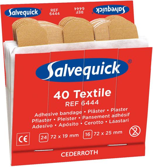 Salvequick® Nachfüllpackung, 6 x 40 Pflaster in 2 Größen - erhältlich bei ♡ HUG Technik ✓