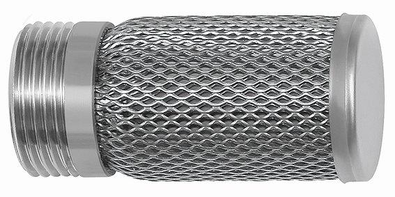 Saugkorb für Rückschlagventile G 1 1/2, D 49 mm, L 90 mm, Edelstahl - bekommst Du bei HUG Technik ♡